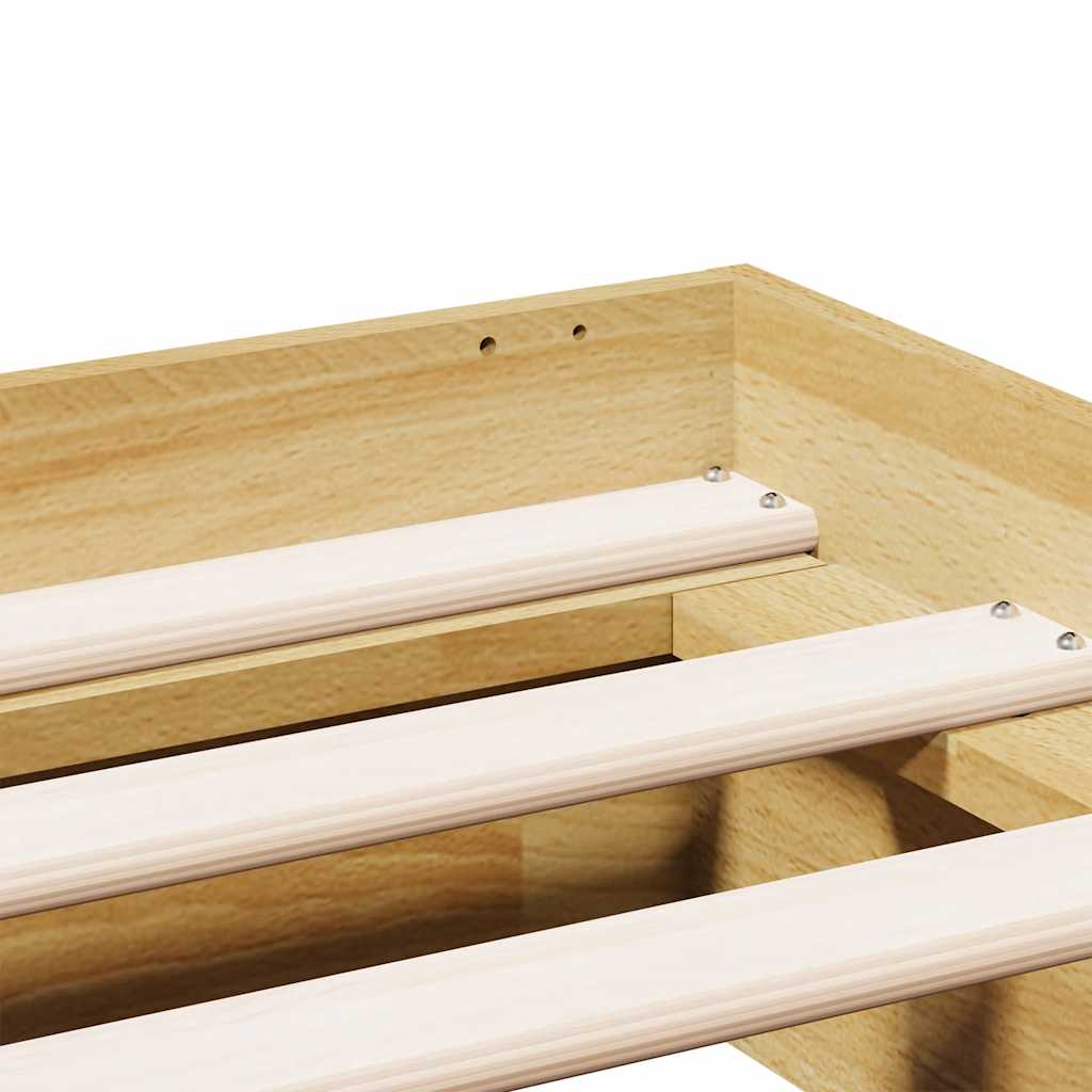 Struttura Letto Senza Materasso 120x200 cm in Legno di Rovere | homemem39