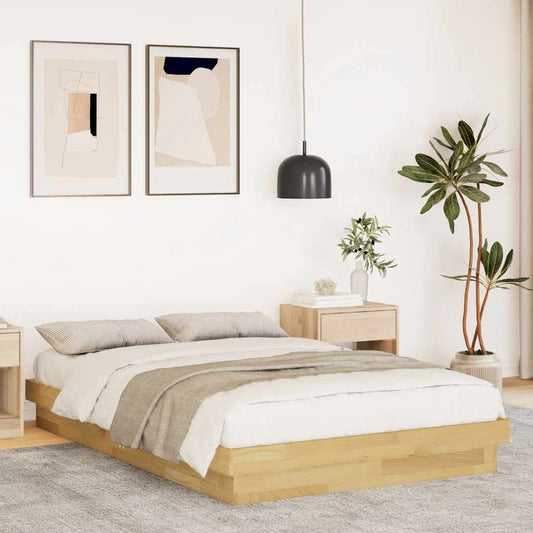 Struttura Letto Senza Materasso 120x190 cm in Legno di Rovere - homemem39