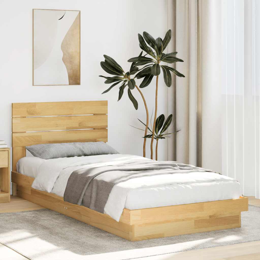 Struttura Letto con Testiera senza Materasso 90x190 cm - homemem39