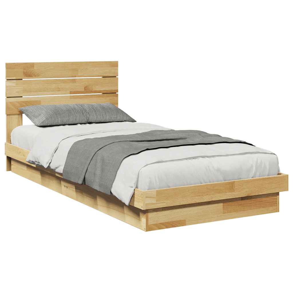 Struttura Letto con Testiera senza Materasso 75x190 cm | homemem39