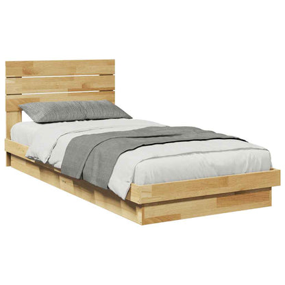 Struttura Letto con Testiera senza Materasso 75x190 cm | homemem39