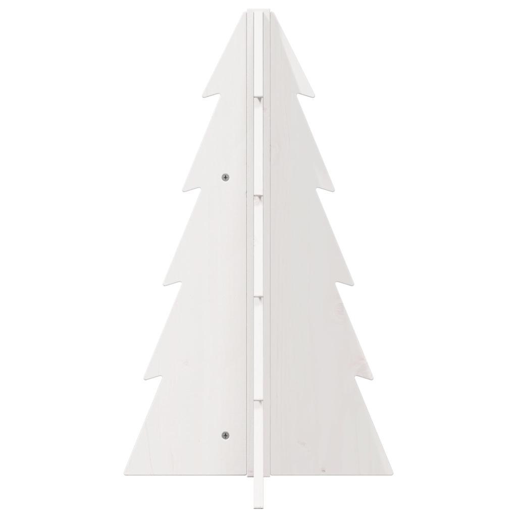 Albero di Natale Decorativo Bianco 69,5 cm in Legno di Pino