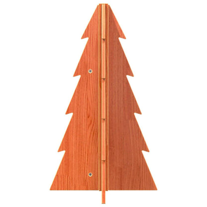 Albero di Natale Marrone Cera 69,5 cm in Legno Massello di Pino