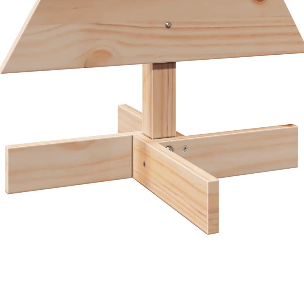 Albero di Natale Decorativo in Legno 80 cm Legno Massello Pino - homemem39