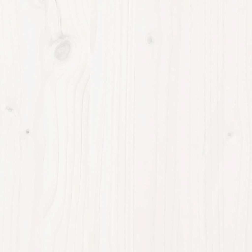 Albero di Natale Decorativo Bianco 120cm Legno Massello di Pino - homemem39