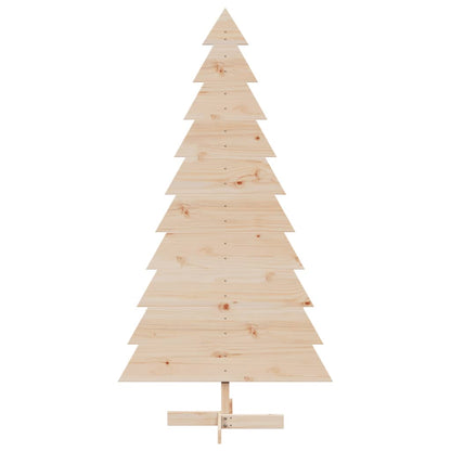 Albero di Natale Decorativo in Legno 180 cm Legno Massello Pino