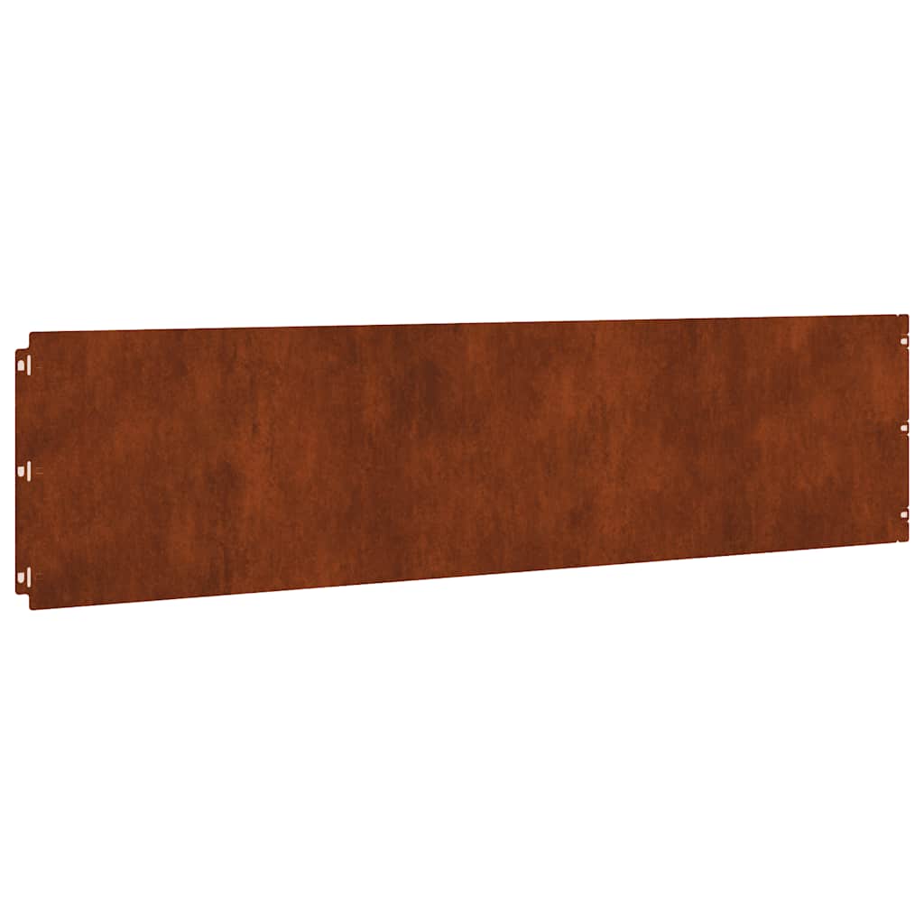 Bordure per Prato 20 pz 25x103 cm Flessibile Acciaio Corten | homemem39