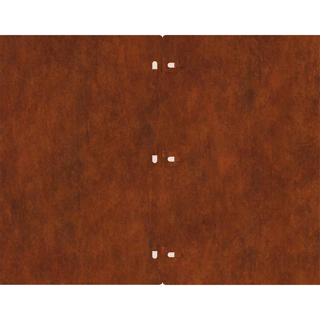 Bordure per Prato 20 pz 25x103 cm Flessibile Acciaio Corten | homemem39