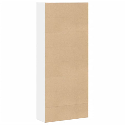 Libreria Bianca 80x30x189 cm in Legno Multistrato | homemem39