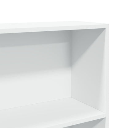 Libreria Bianca 80x30x189 cm in Legno Multistrato | homemem39