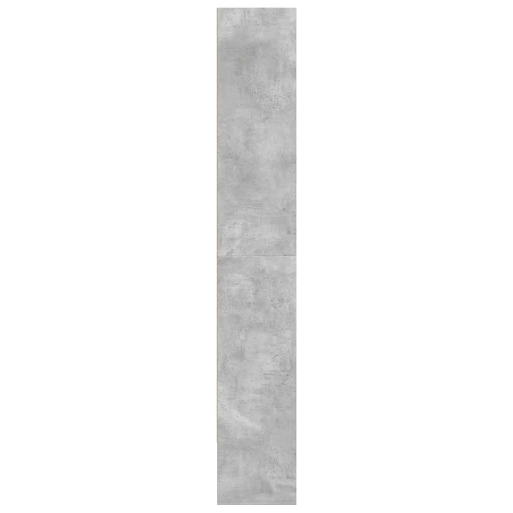 Libreria Grigio Cemento 80x30x189 cm in Legno Multistrato | homemem39