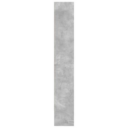 Libreria Grigio Cemento 80x30x189 cm in Legno Multistrato | homemem39