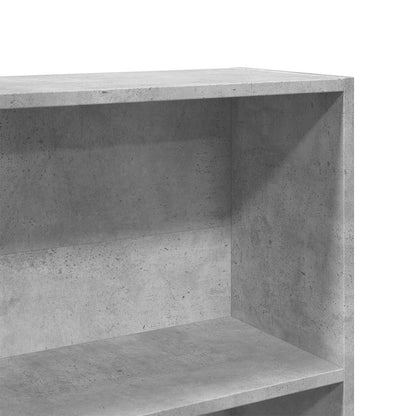 Libreria Grigio Cemento 80x30x189 cm in Legno Multistrato | homemem39