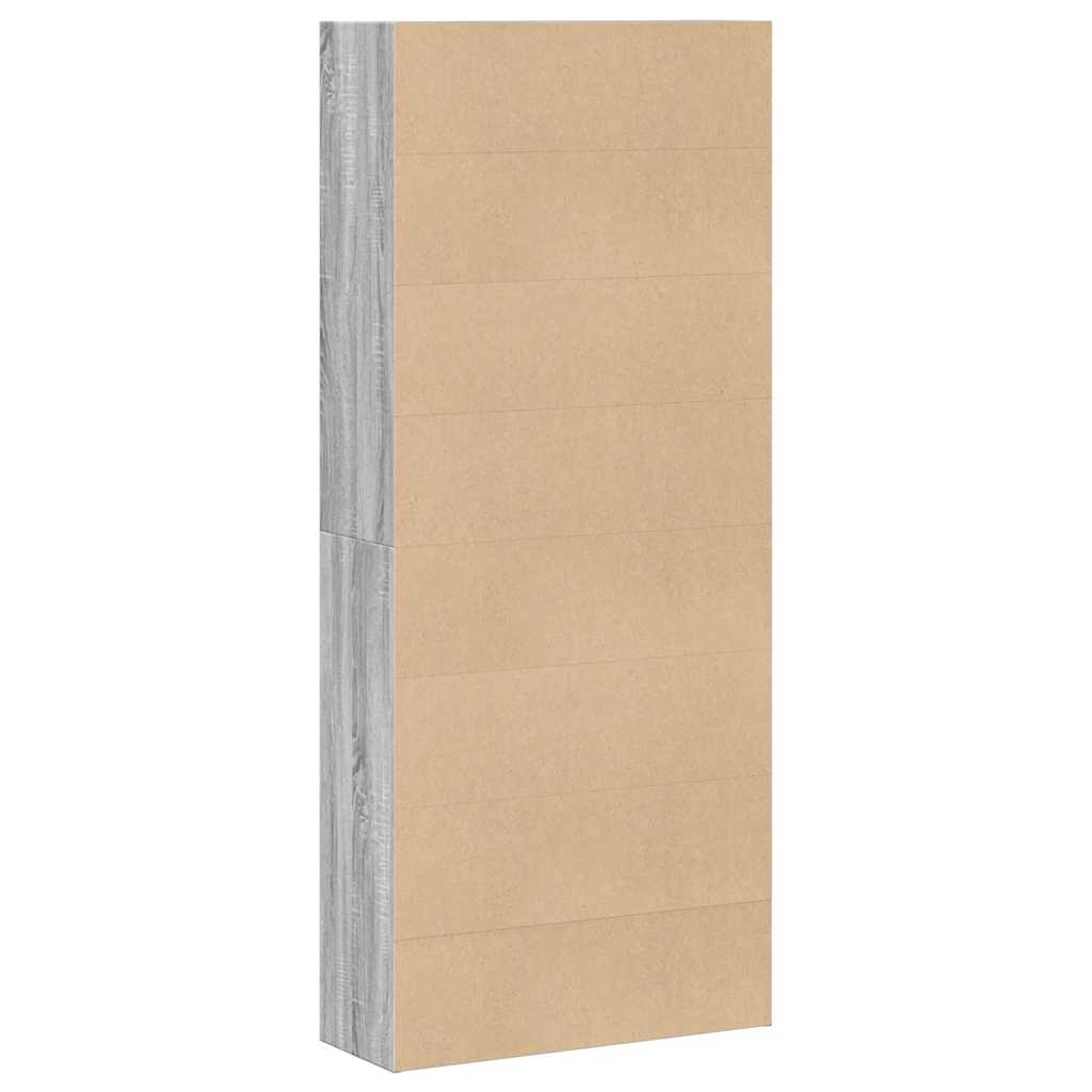 Libreria Grigio Sonoma 80x30x189 cm in Legno Multistrato | homemem39