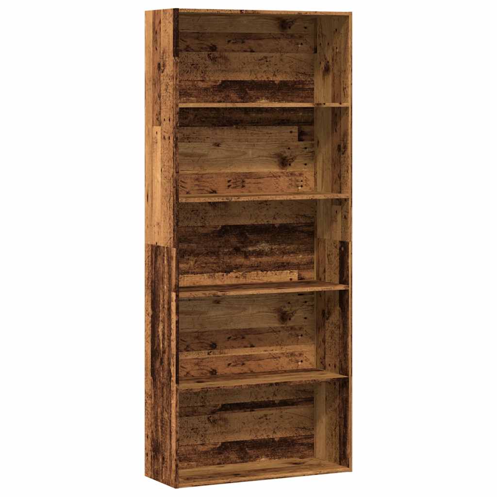 Libreria Legno Antico 80x30x189 cm in Legno Multistrato | homemem39