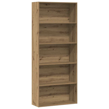 Libreria Rovere Artigianale 80x30x189 cm in Legno Multistrato