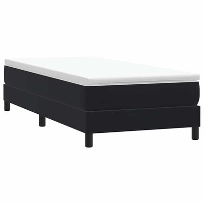 Giroletto a Molle senza Materasso Nero 80x210 cm Velluto