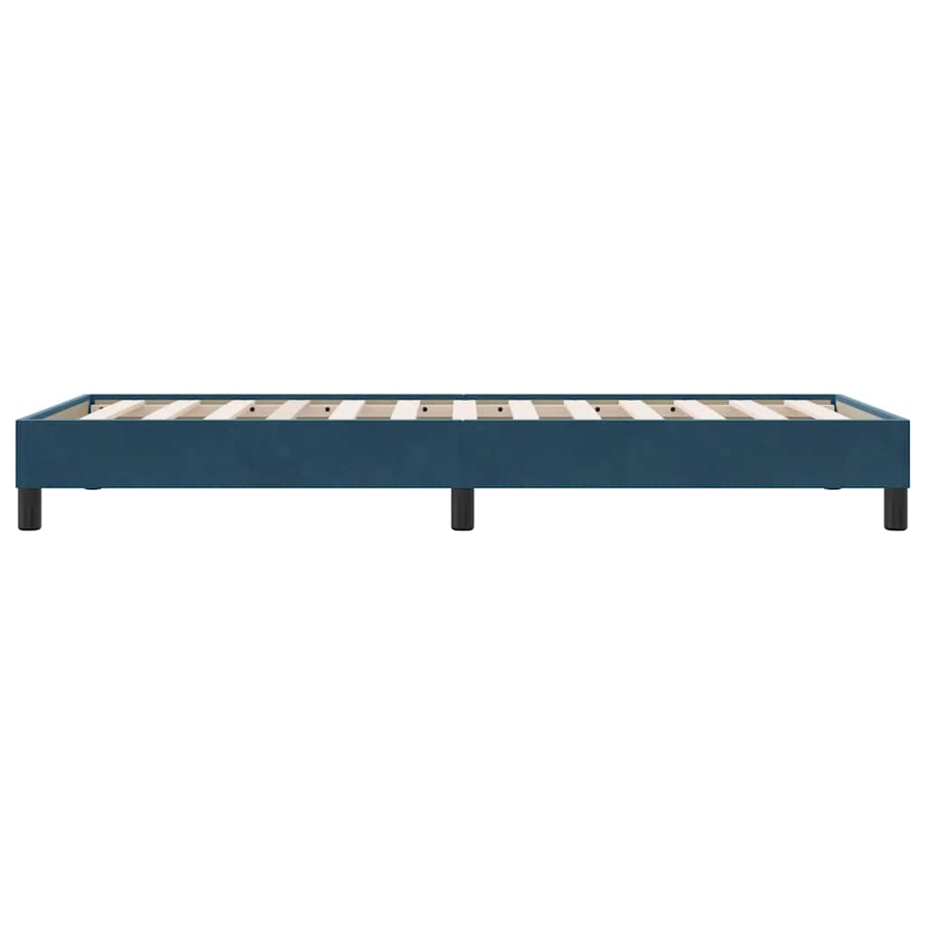 Giroletto a Molle senza Materasso Blu Scuro 80x210 cm Velluto | homemem39