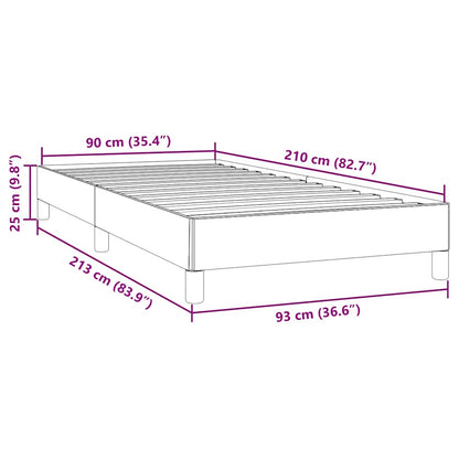 Giroletto a Molle senza Materasso Verde Scuro 90x210 cm Velluto | homemem39