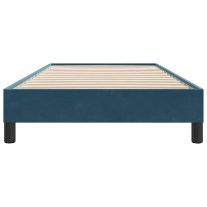 Giroletto a Molle senza Materasso Blu Scuro 90x210 cm Velluto | homemem39