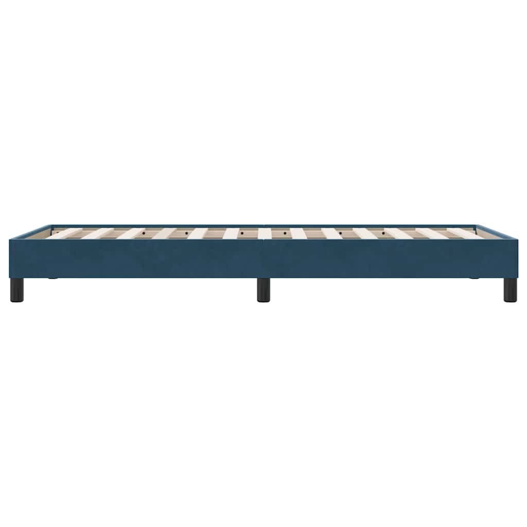 Giroletto a Molle senza Materasso Blu Scuro 90x210 cm Velluto | homemem39
