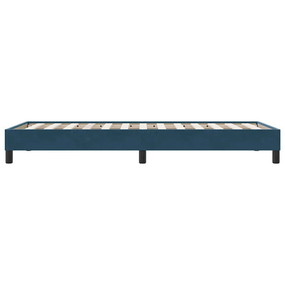 Giroletto a Molle senza Materasso Blu Scuro 90x210 cm Velluto | homemem39