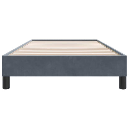 Giroletto Molle senza Materasso Grigio Scuro 100x210 cm Velluto | homemem39