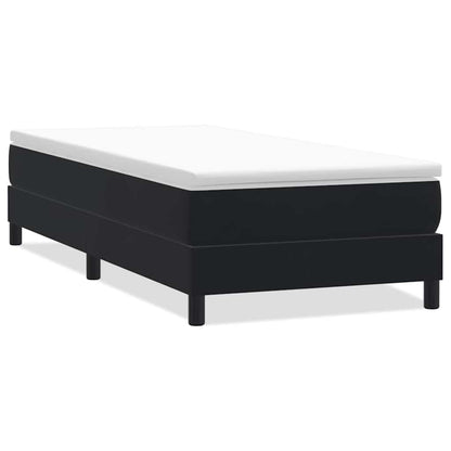Giroletto a Molle senza Materasso Nero 100x210 cm in Velluto | homemem39