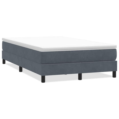 Giroletto Molle senza Materasso Grigio Scuro 120x210 cm Velluto | homemem39