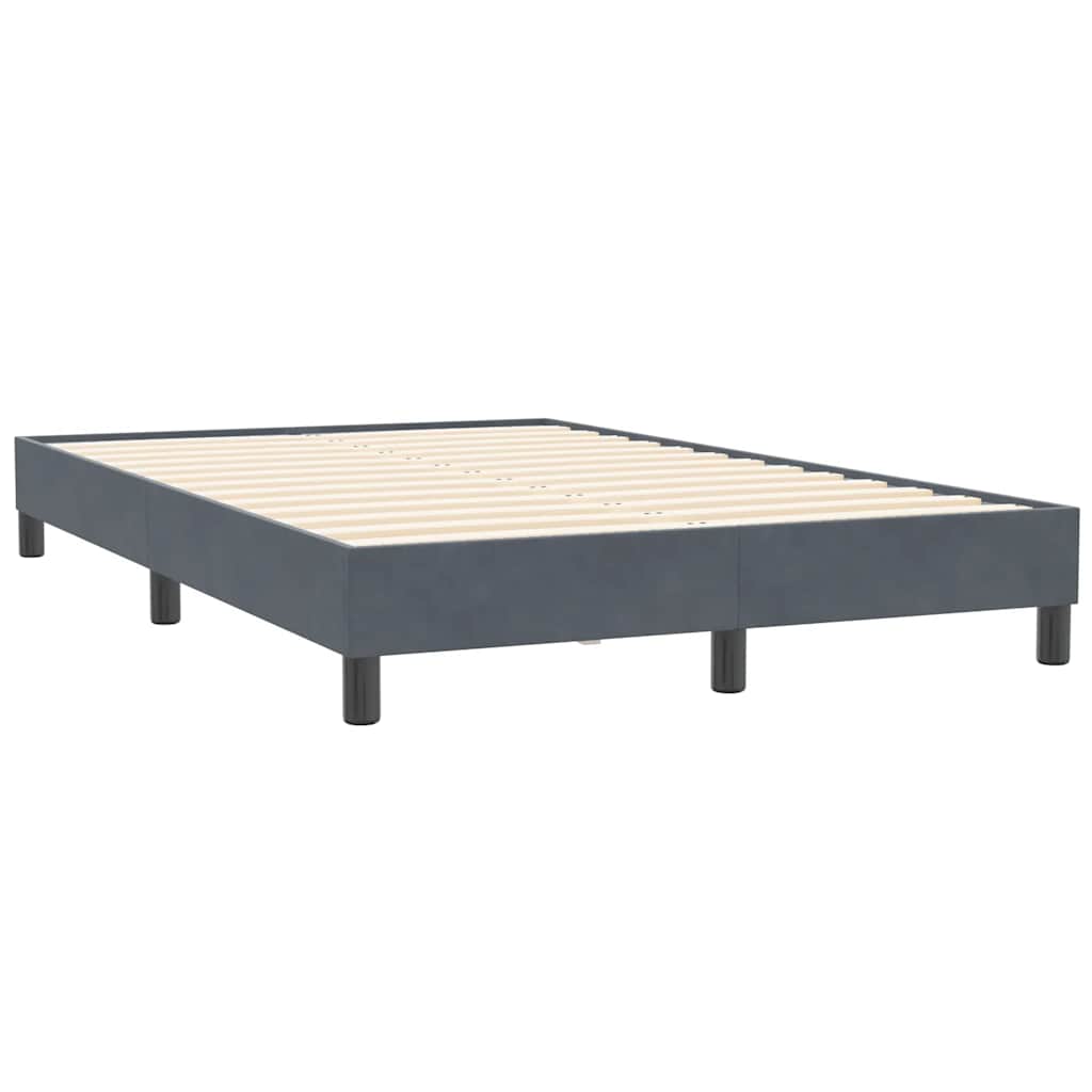 Giroletto Molle senza Materasso Grigio Scuro 120x210 cm Velluto | homemem39