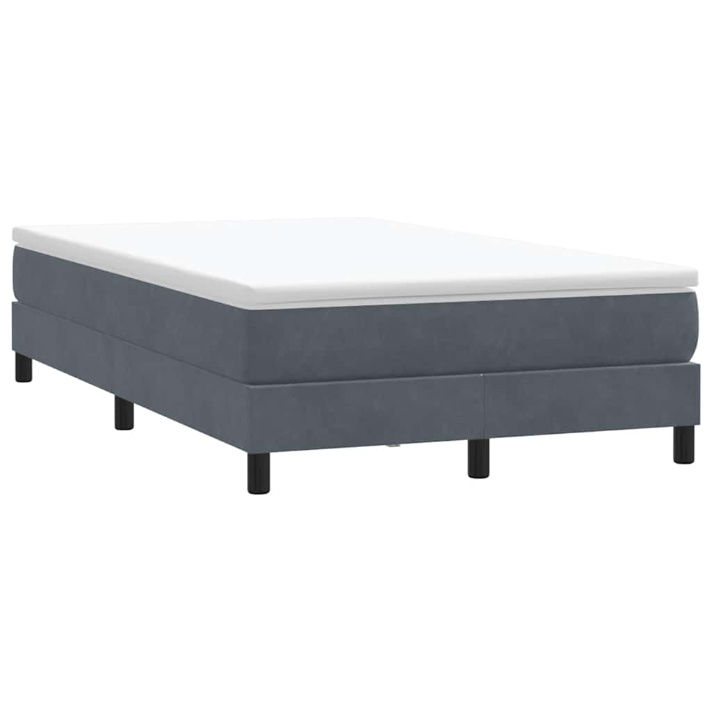 Giroletto Molle senza Materasso Grigio Scuro 120x210 cm Velluto | homemem39