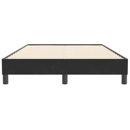 Giroletto a Molle senza Materasso Nero 120x210 cm in Velluto | homemem39