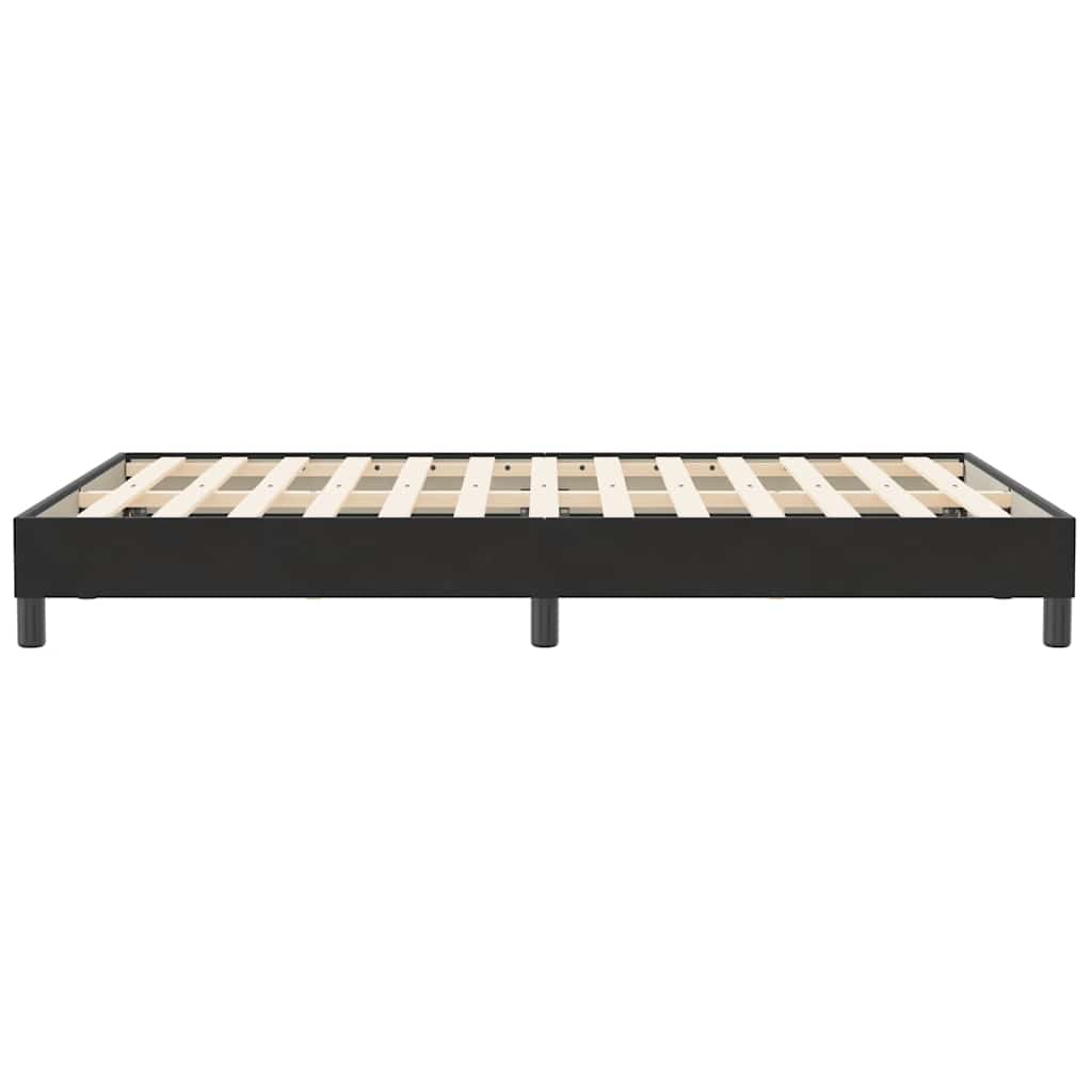 Giroletto a Molle senza Materasso Nero 120x210 cm in Velluto | homemem39