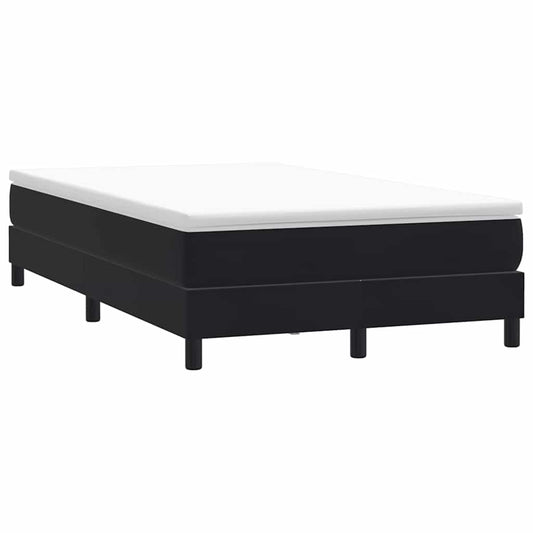 Giroletto a Molle senza Materasso Nero 120x210 cm in Velluto