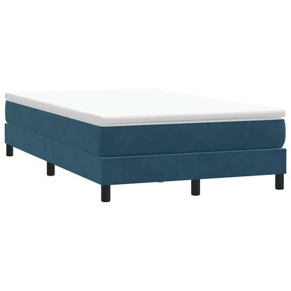 Giroletto a Molle senza Materasso Blu Scuro 120x210 cm Velluto | homemem39