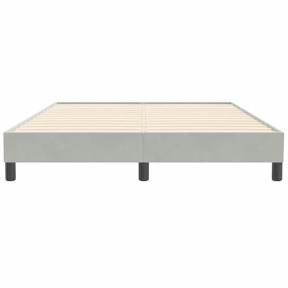 Giroletto Molle senza Materasso Grigio Chiaro 140x210cm Velluto | homemem39