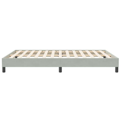 Giroletto Molle senza Materasso Grigio Chiaro 140x210cm Velluto | homemem39