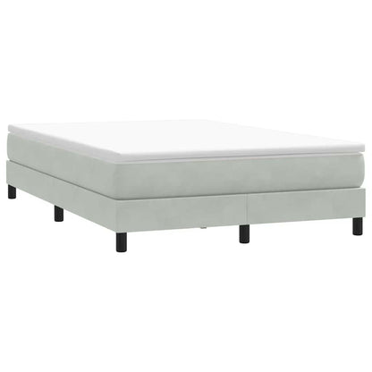 Giroletto Molle senza Materasso Grigio Chiaro 140x210cm Velluto | homemem39