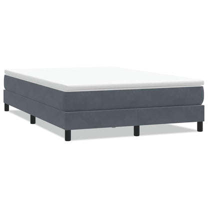 Giroletto Molle senza Materasso Grigio Scuro 140x210 cm Velluto | homemem39