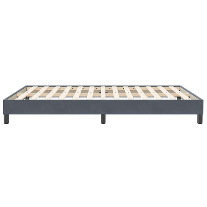 Giroletto Molle senza Materasso Grigio Scuro 140x210 cm Velluto | homemem39