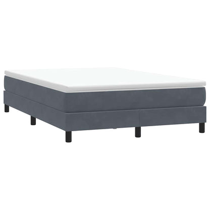 Giroletto Molle senza Materasso Grigio Scuro 140x210 cm Velluto | homemem39