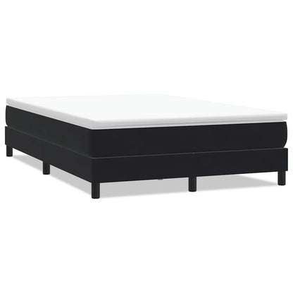 Giroletto a Molle senza Materasso Nero 160x210 cm in Velluto | homemem39