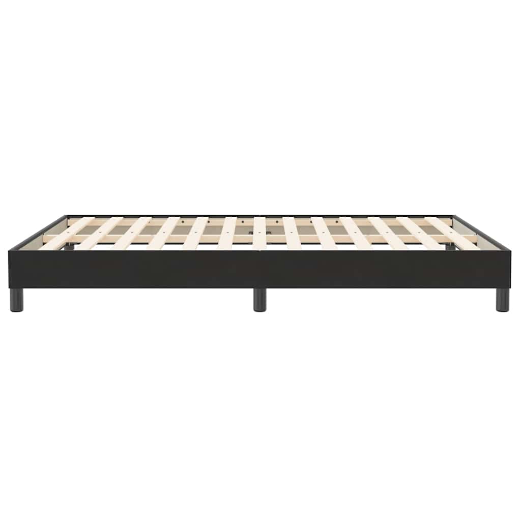 Giroletto a Molle senza Materasso Nero 160x210 cm in Velluto | homemem39