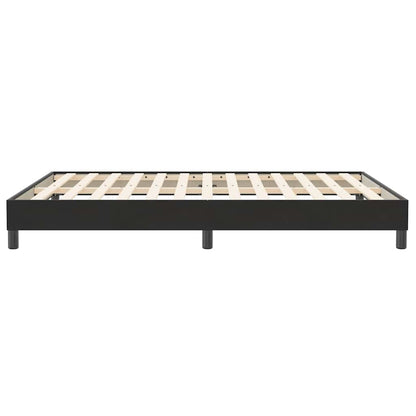 Giroletto a Molle senza Materasso Nero 160x210 cm in Velluto | homemem39