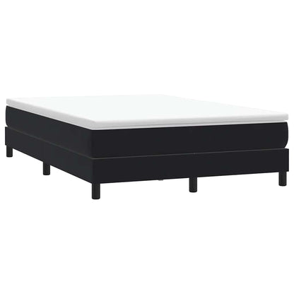 Giroletto a Molle senza Materasso Nero 160x210 cm in Velluto | homemem39