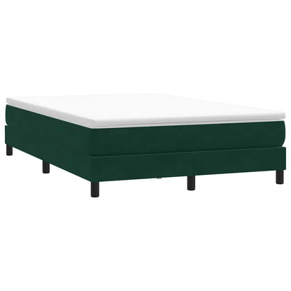 Giroletto a Molle senza Materasso Verde Scuro 160x210cm Velluto | homemem39