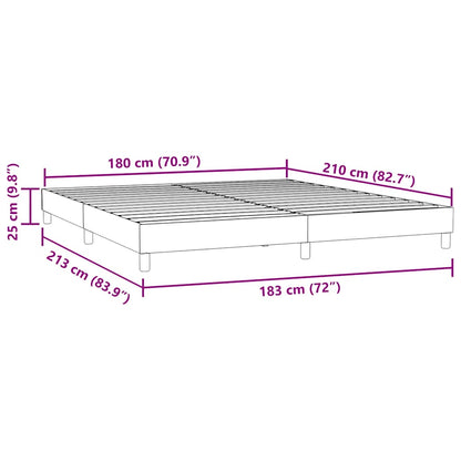 Giroletto a Molle senza Materasso 180x210 cm Velluto | homemem39