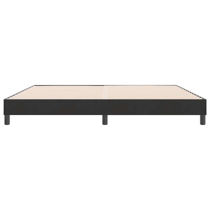 Giroletto a Molle senza Materasso Nero 180x210 cm in Velluto | homemem39