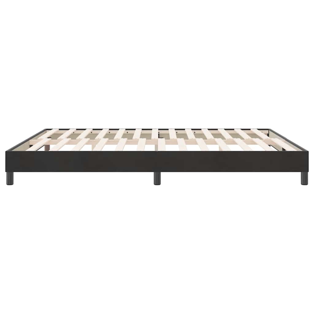 Giroletto a Molle senza Materasso Nero 180x210 cm in Velluto | homemem39