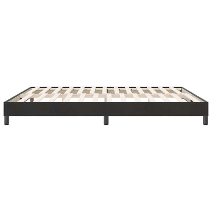 Giroletto a Molle senza Materasso Nero 180x210 cm in Velluto | homemem39